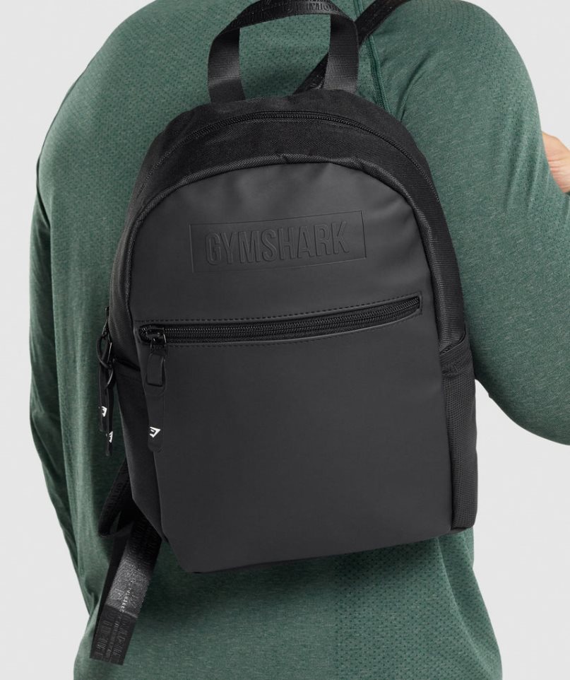 Gymshark Everyday Mini Backpacks Black | CA A5783N